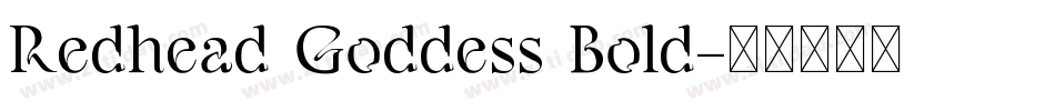 Redhead Goddess Bold字体转换